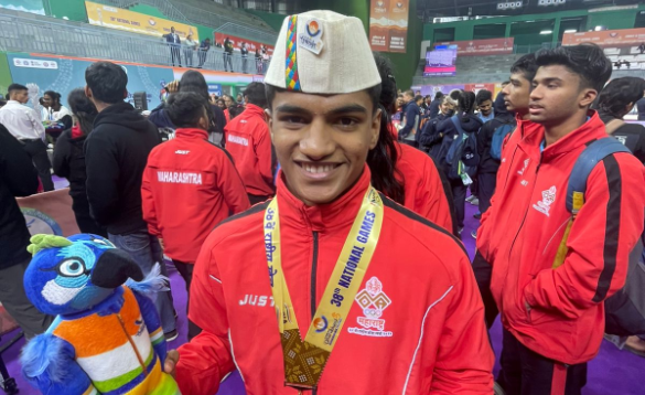 Naman Mahavar Win Gold in Gymnastics at the 38th National Games 2025